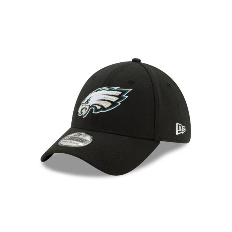 NFL Philadelphia Eagles Team Classic 39Thirty Stretch Fit (KSA4622) - Black New Era Caps